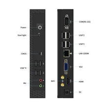 TexHoo Mini PC Computer Intel Core i7 i5 Processador ITX Windows 10 Pro Thin Client Industry COM SSD Bluetooth WIFI Brand New